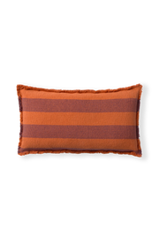 RECTANGULAR CUSHION LINES TERRACOTA