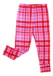 Pink/red Plaid Leggings