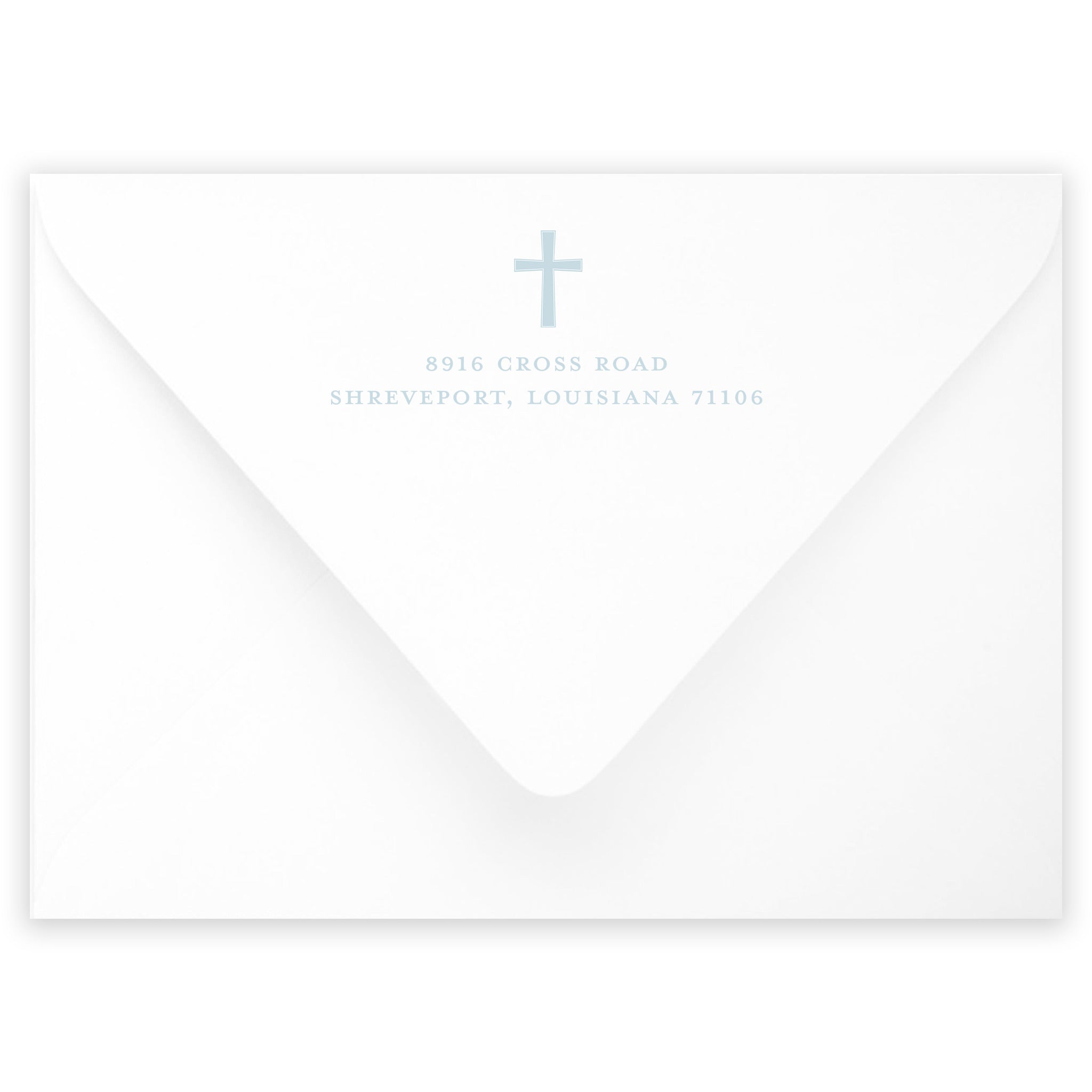 Blue Baptism Invitation