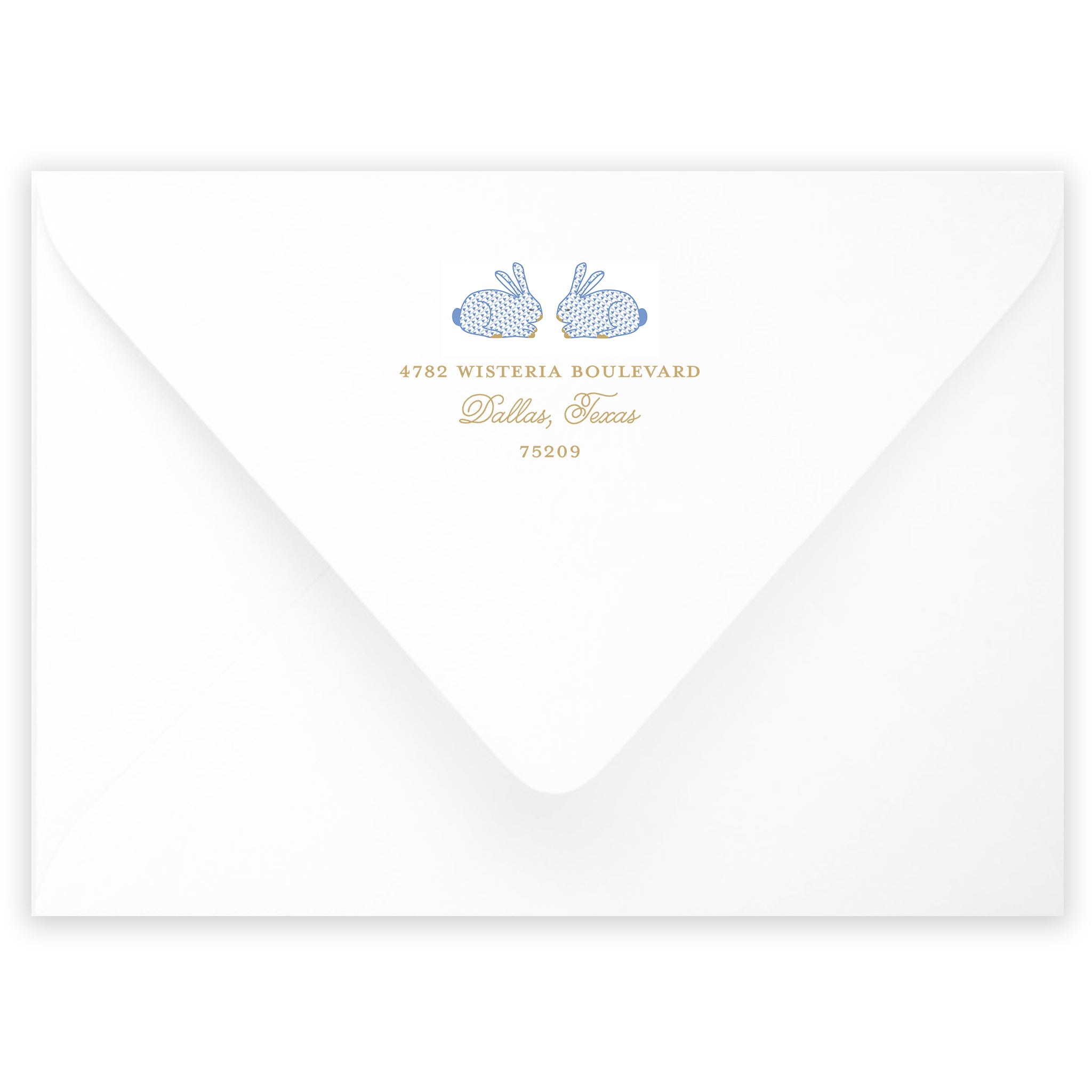 Blue Bunny Notecard