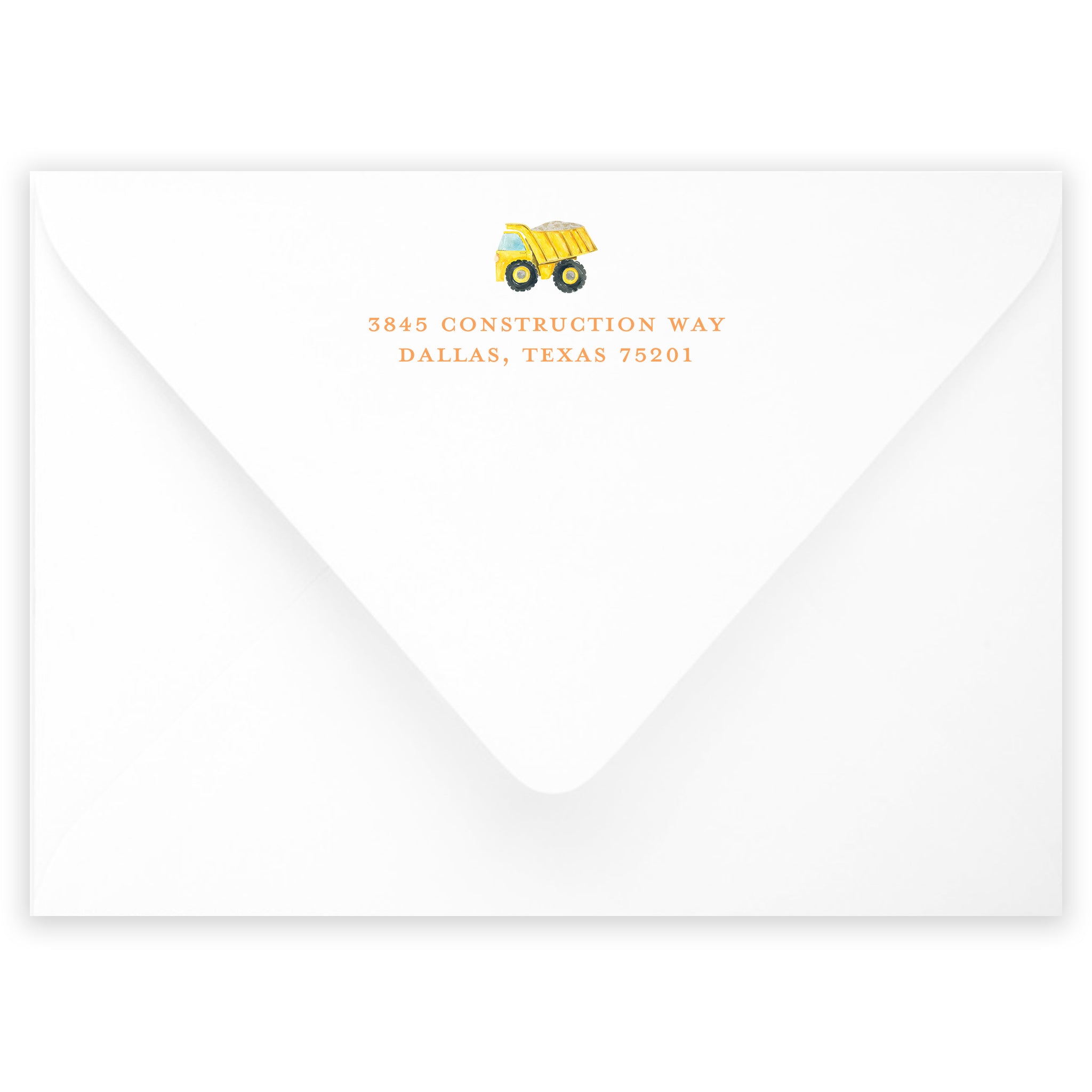 Construction Border Notecard