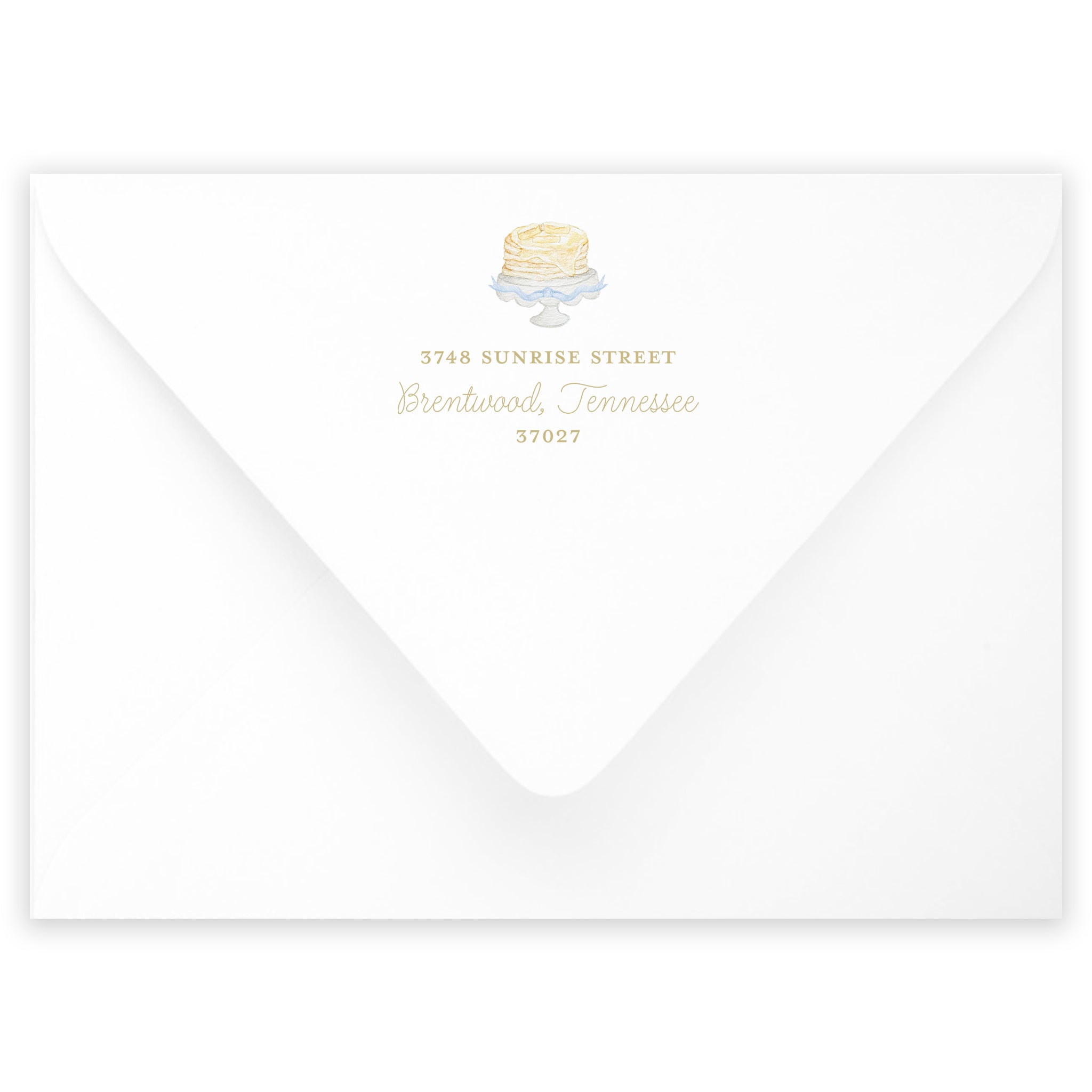 Pancakes & Pajamas Birthday Invitation - Blue