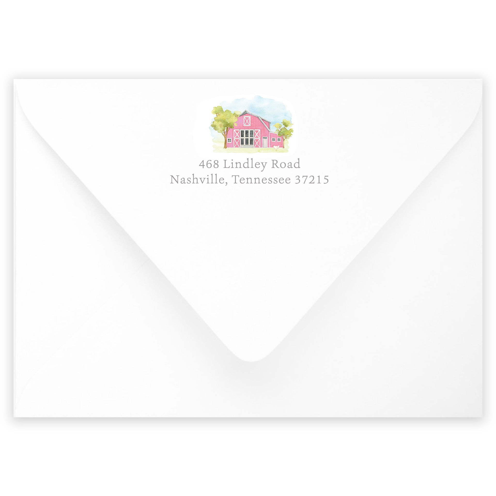 Pink Farm Animal Birthday Invitation