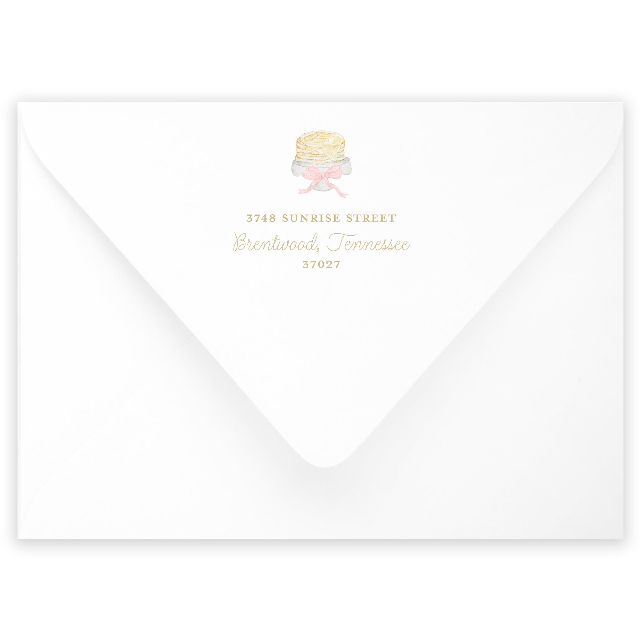 Pancakes & Pajamas Birthday Invitation - Pink