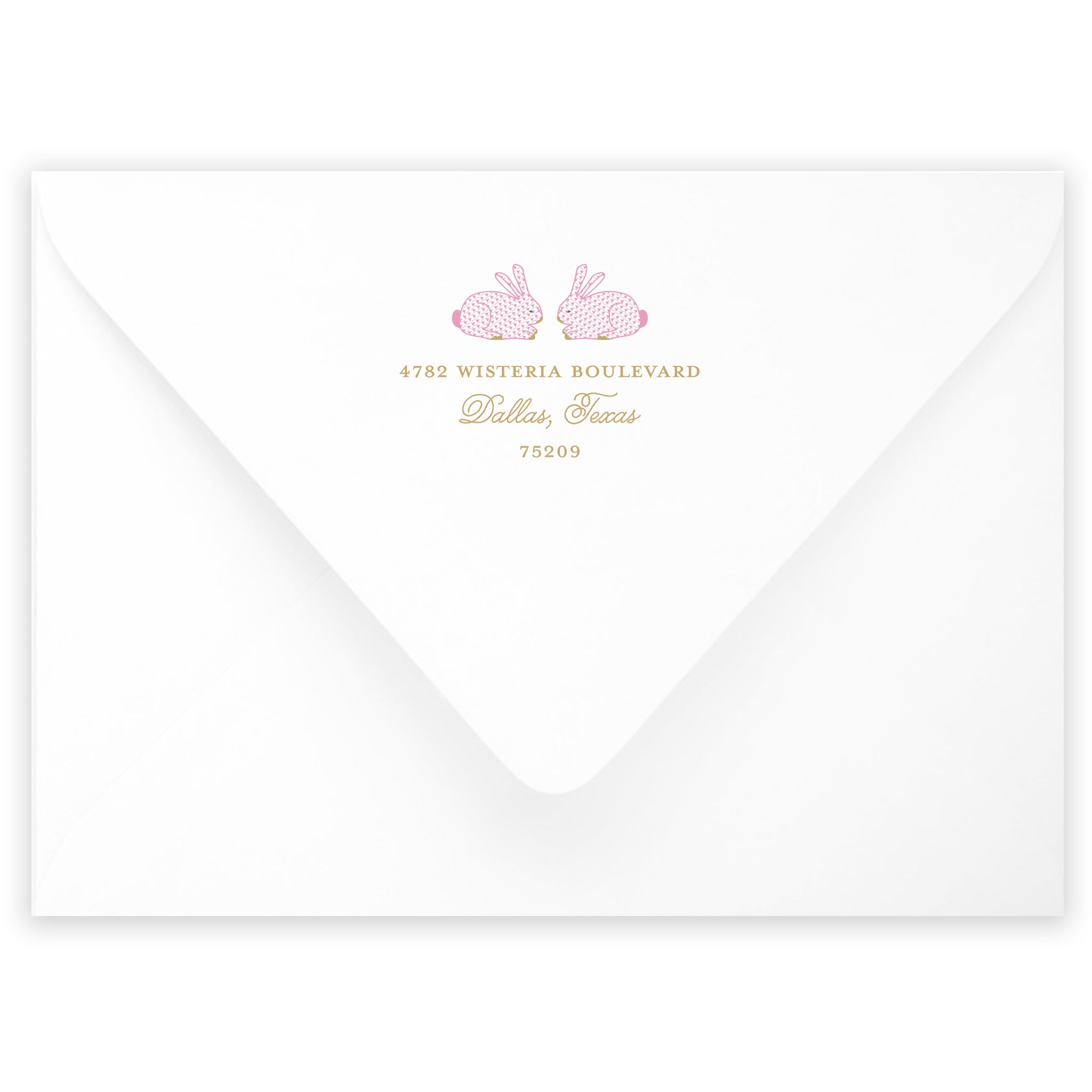 Pink Bunny Notecard