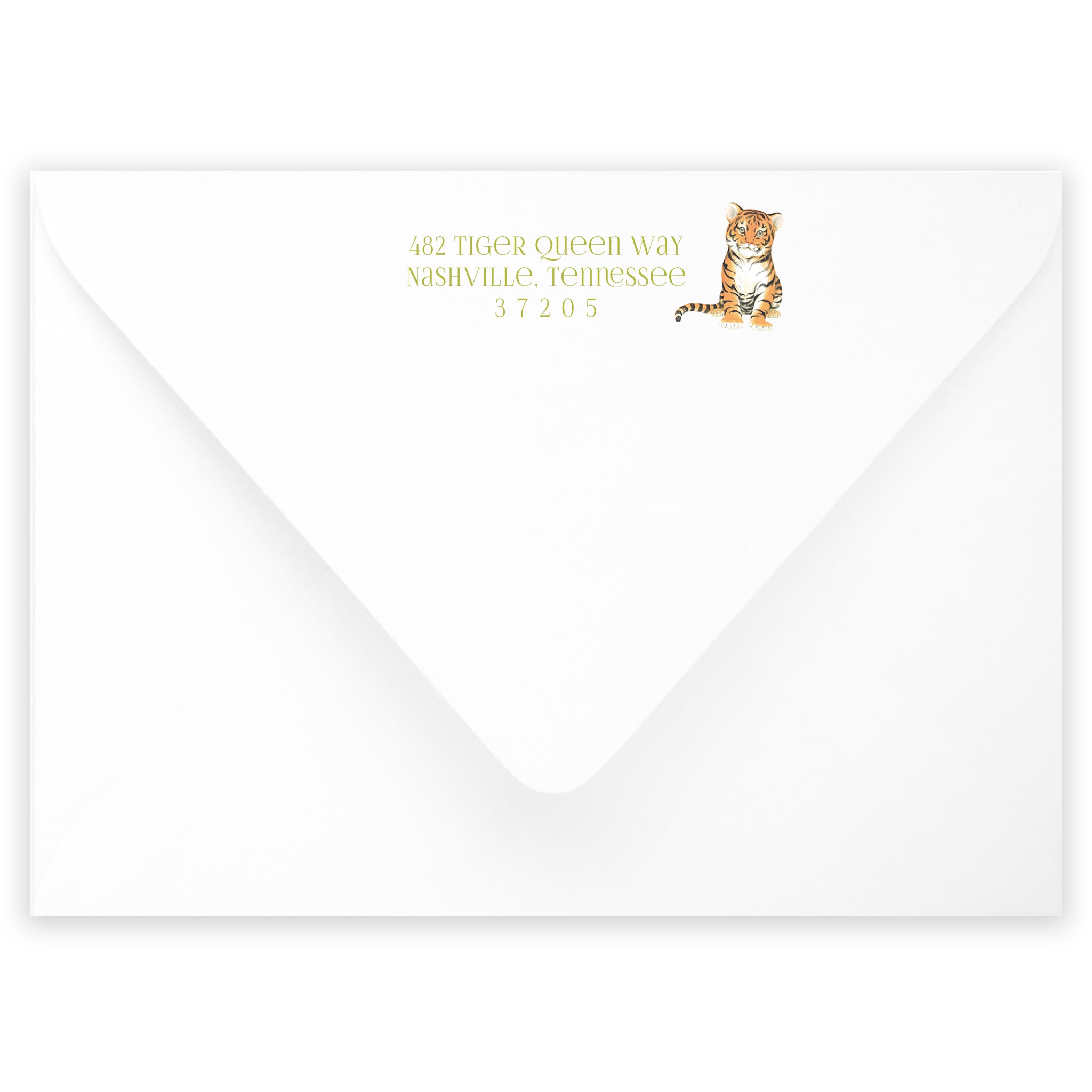 Tiger Queen Notecard