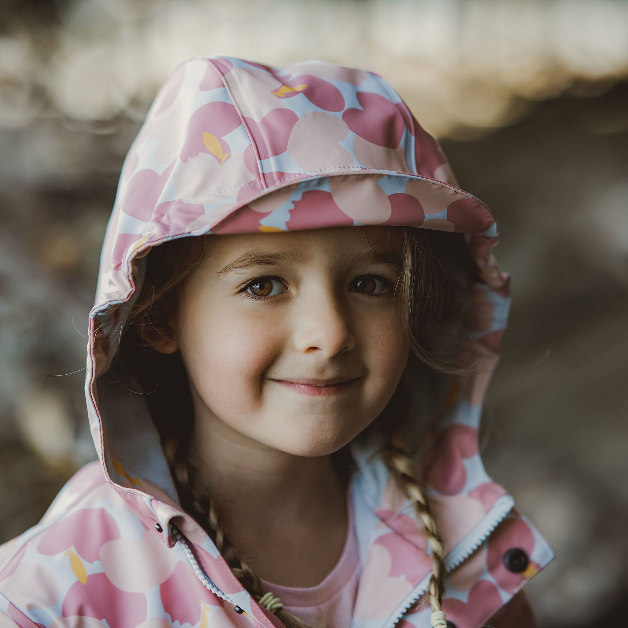 Apple Love Recycled Waterproof Raincoat