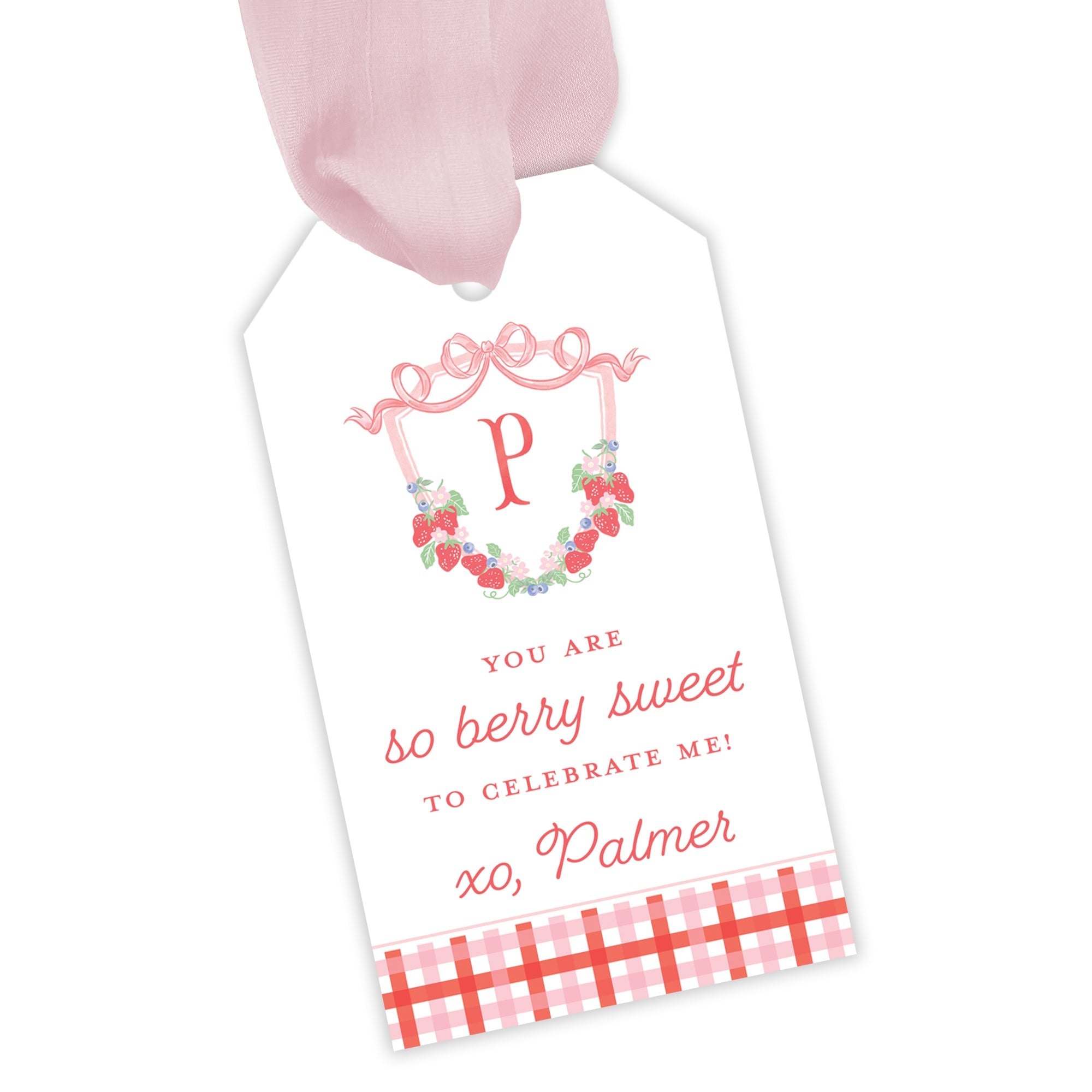 Berry Sweet Party Favor Tag