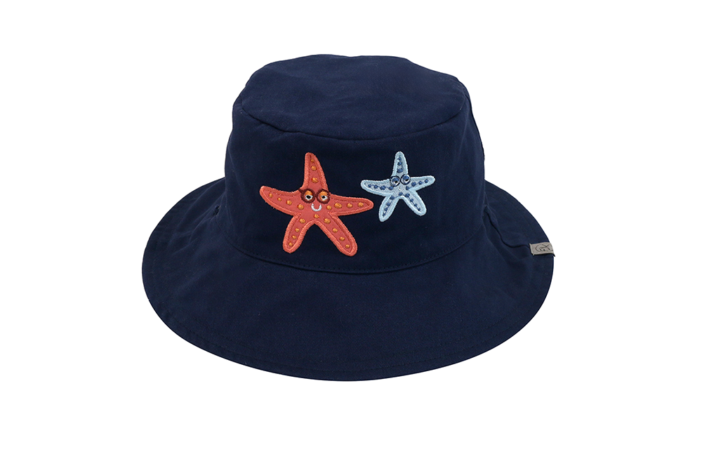 Baby/kids Reversible Mixed Sun Hat - Starfish