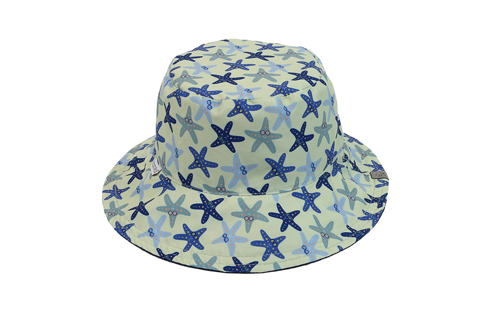 Baby/kids Reversible Mixed Sun Hat - Starfish