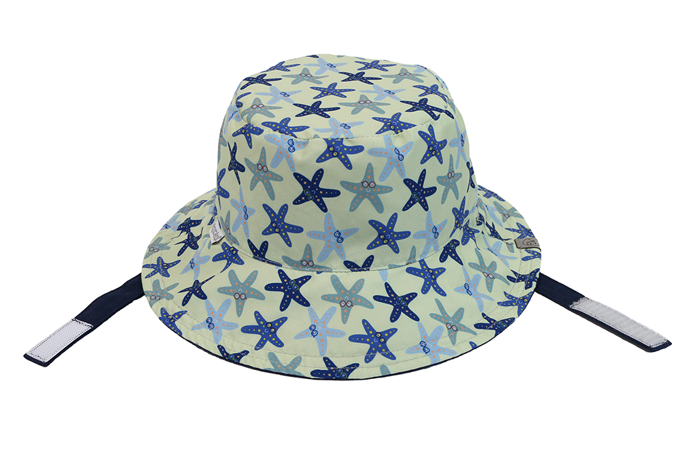Baby/kids Reversible Mixed Sun Hat - Starfish