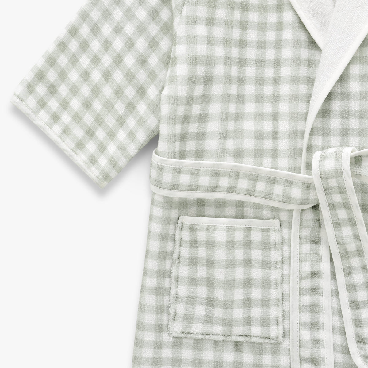 Picnic Gingham Bathrobe - Green