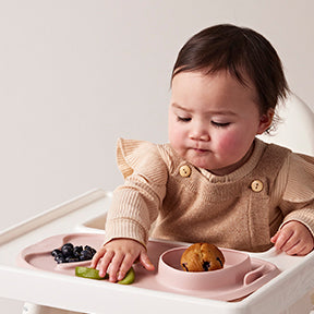 Roll + Go Mealtime Mat - Blush