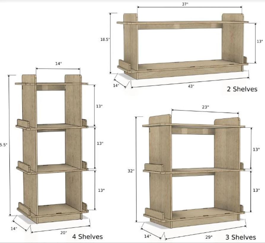 Ronny- Montessori Bookshelf