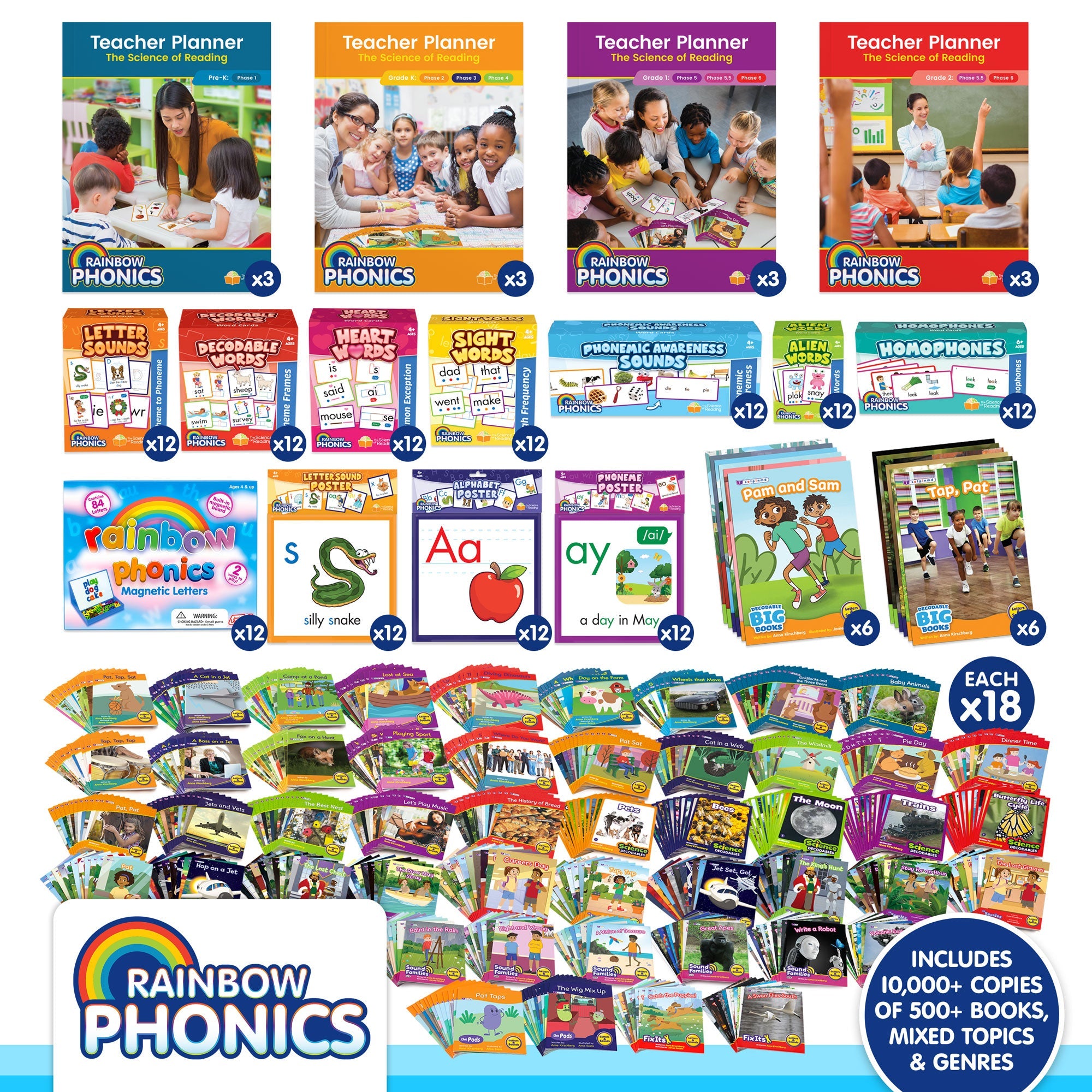 Rainbow Phonics Total School Kit