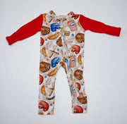Little Slugger | Convertible Bamboo Zip Romper