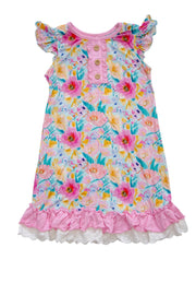 Sunlit Poppy | Ruffle Toddler Gown