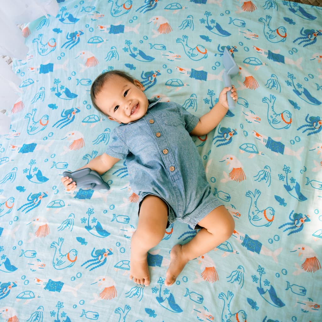 Reef Rascals Muslin Swaddle