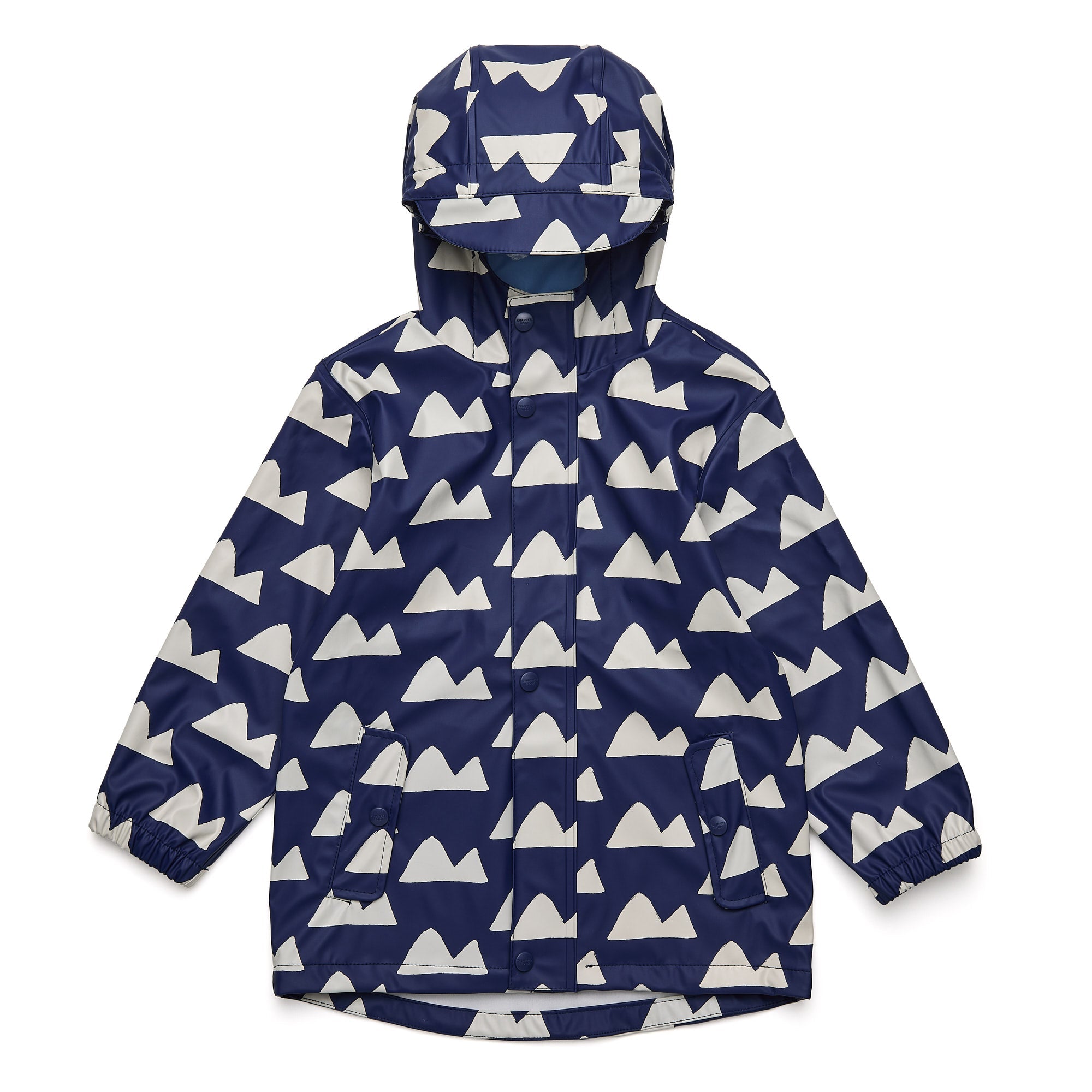 Navy Peak To Peak Recycled Waterproof Raincoat