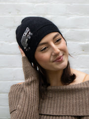 Raccoon Cashmere Hat- Adult/big Kid