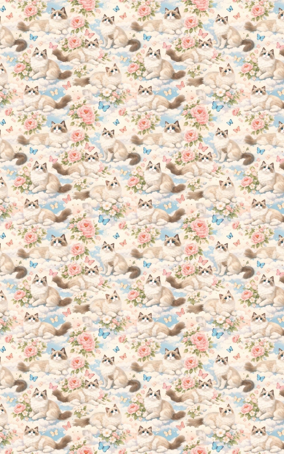 Ragdoll Pastel Drift Wrapping Paper