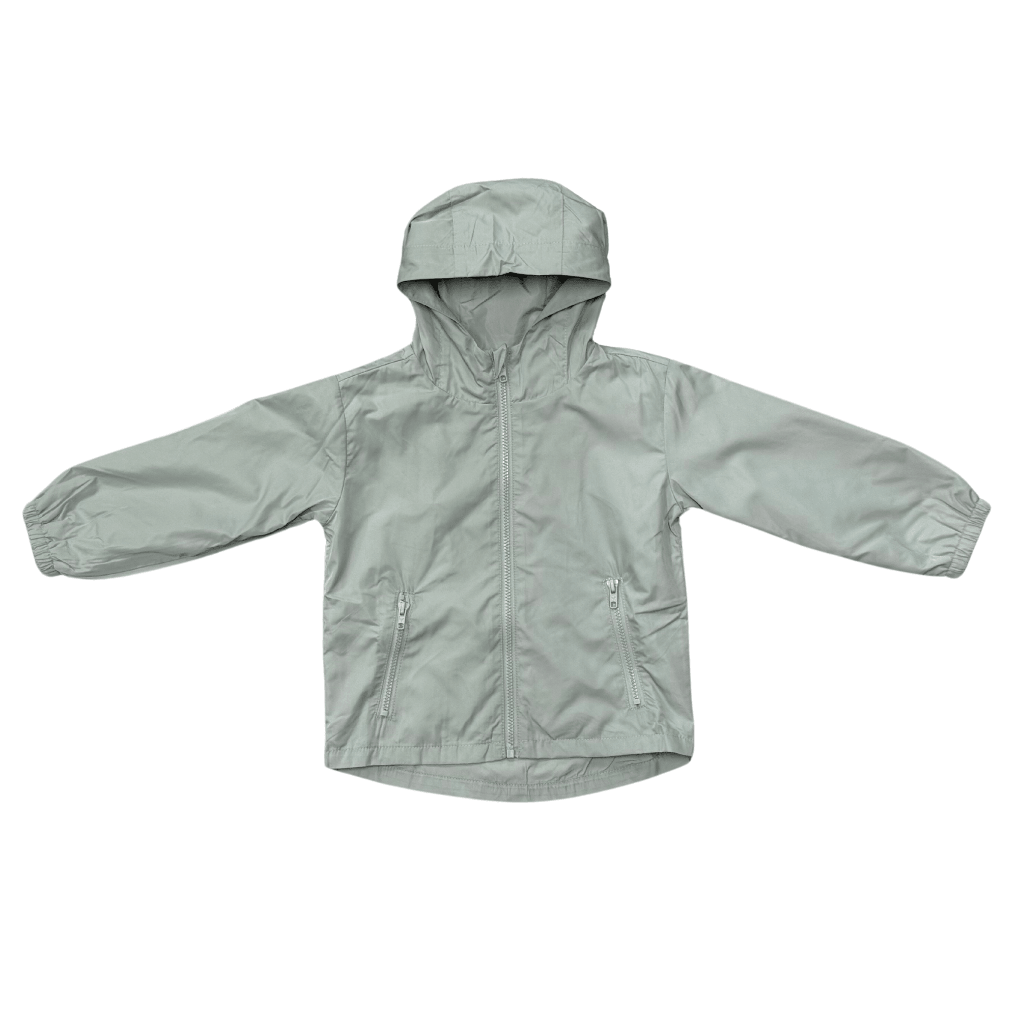 Light-weight Windbreaker In Aqua Grey