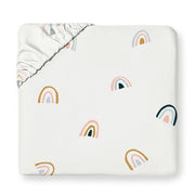 Organic Kids Fitted Sheet - Rainbow