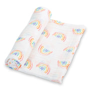 Somewhere Over The Rainbow Swaddle Blanket