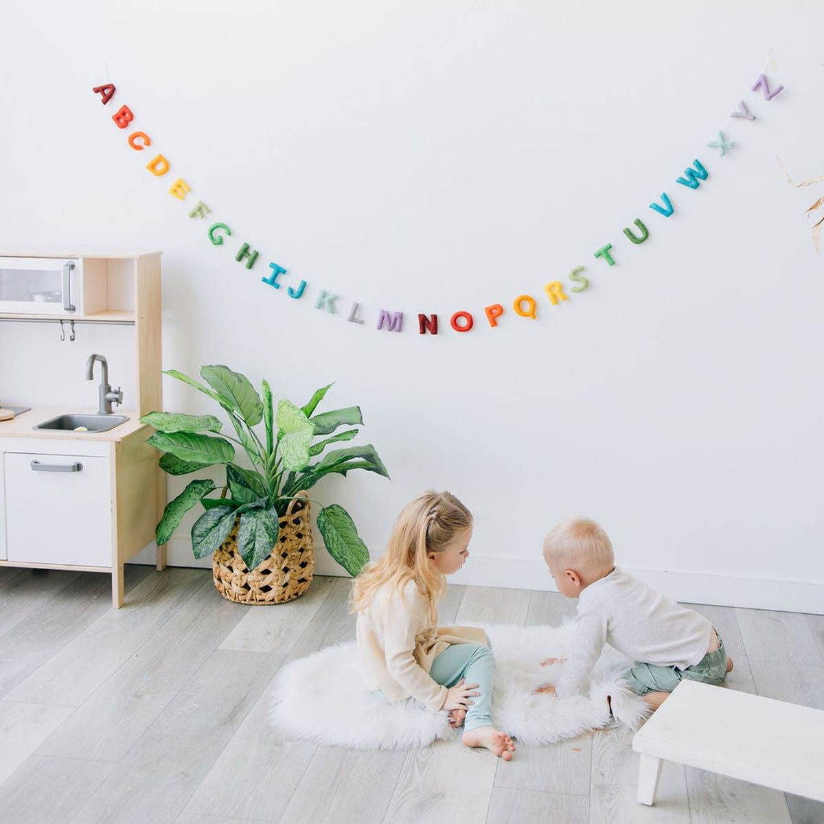 Alphabet Garland (rainbow)