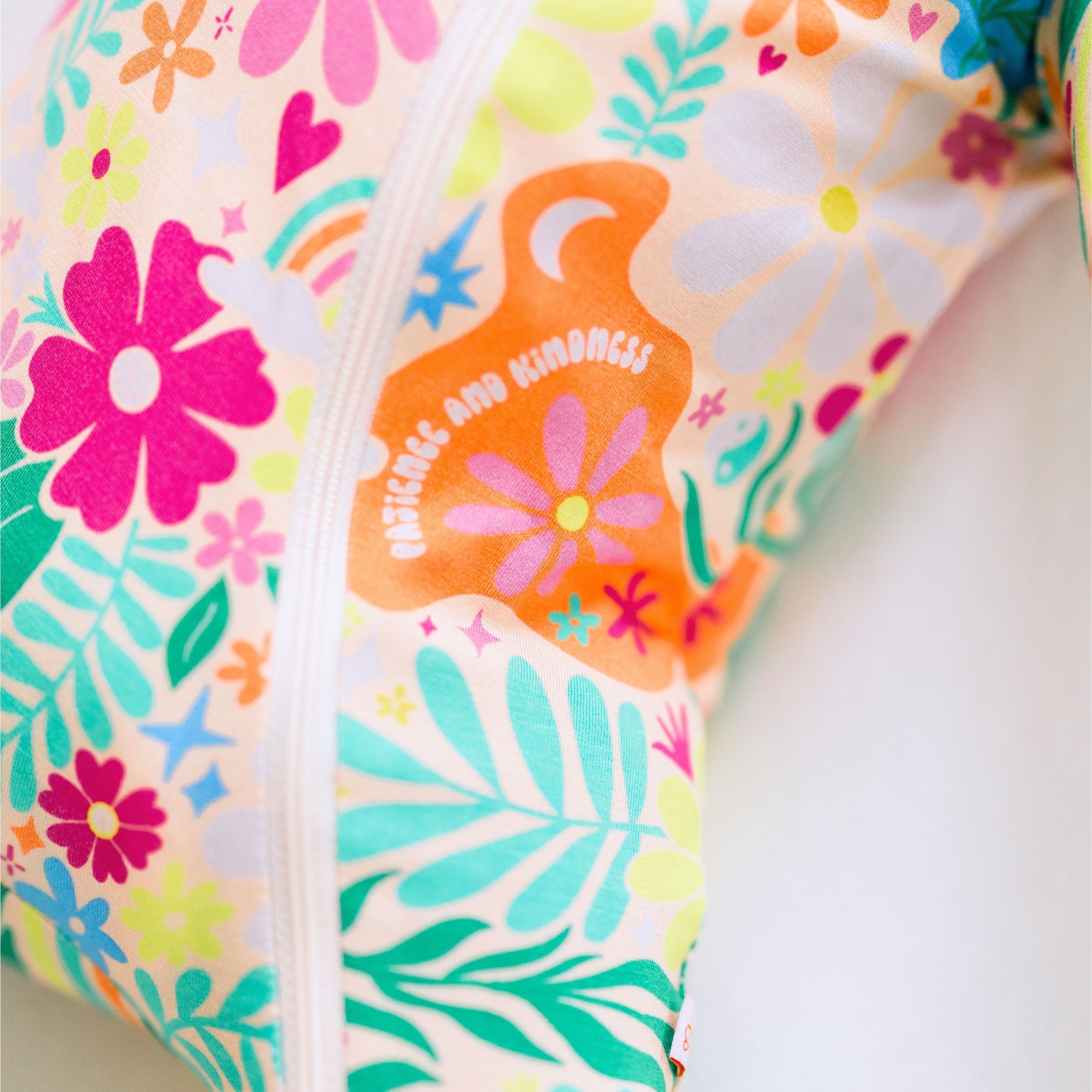 The Second-skin Footie | Rainbow Daisy Babe | "patience & Kindness"