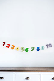 Numbers Garland (rainbow)
