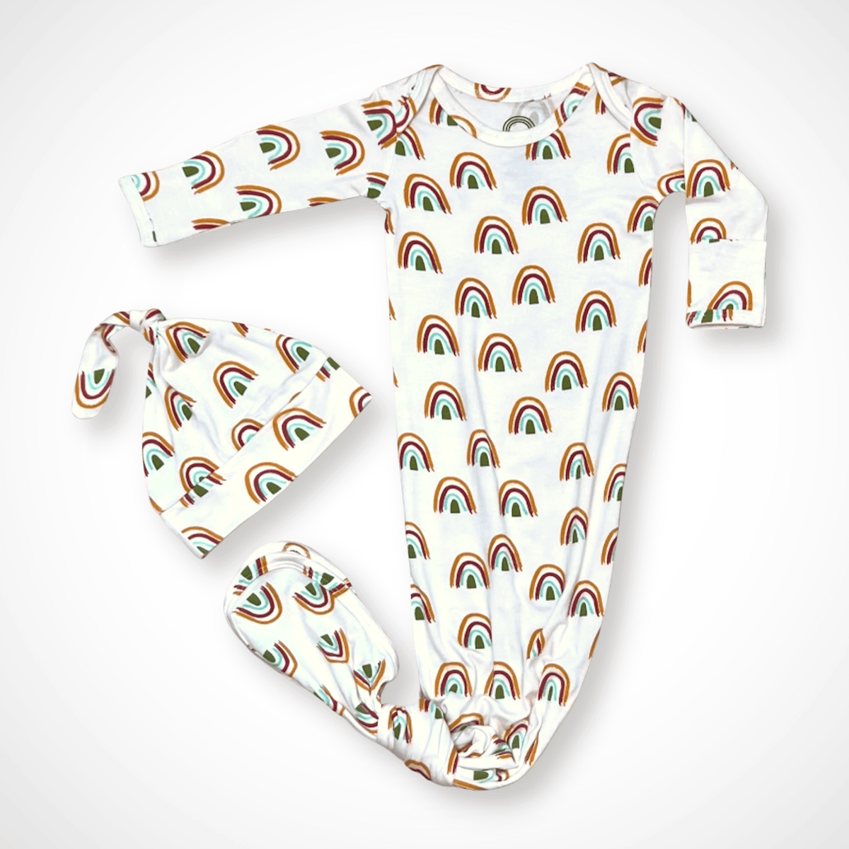 Rainbow Gown & Swaddle Set + Gift Box