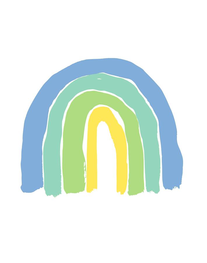 'rainbows' Wallpaper By Tea Collection - Green