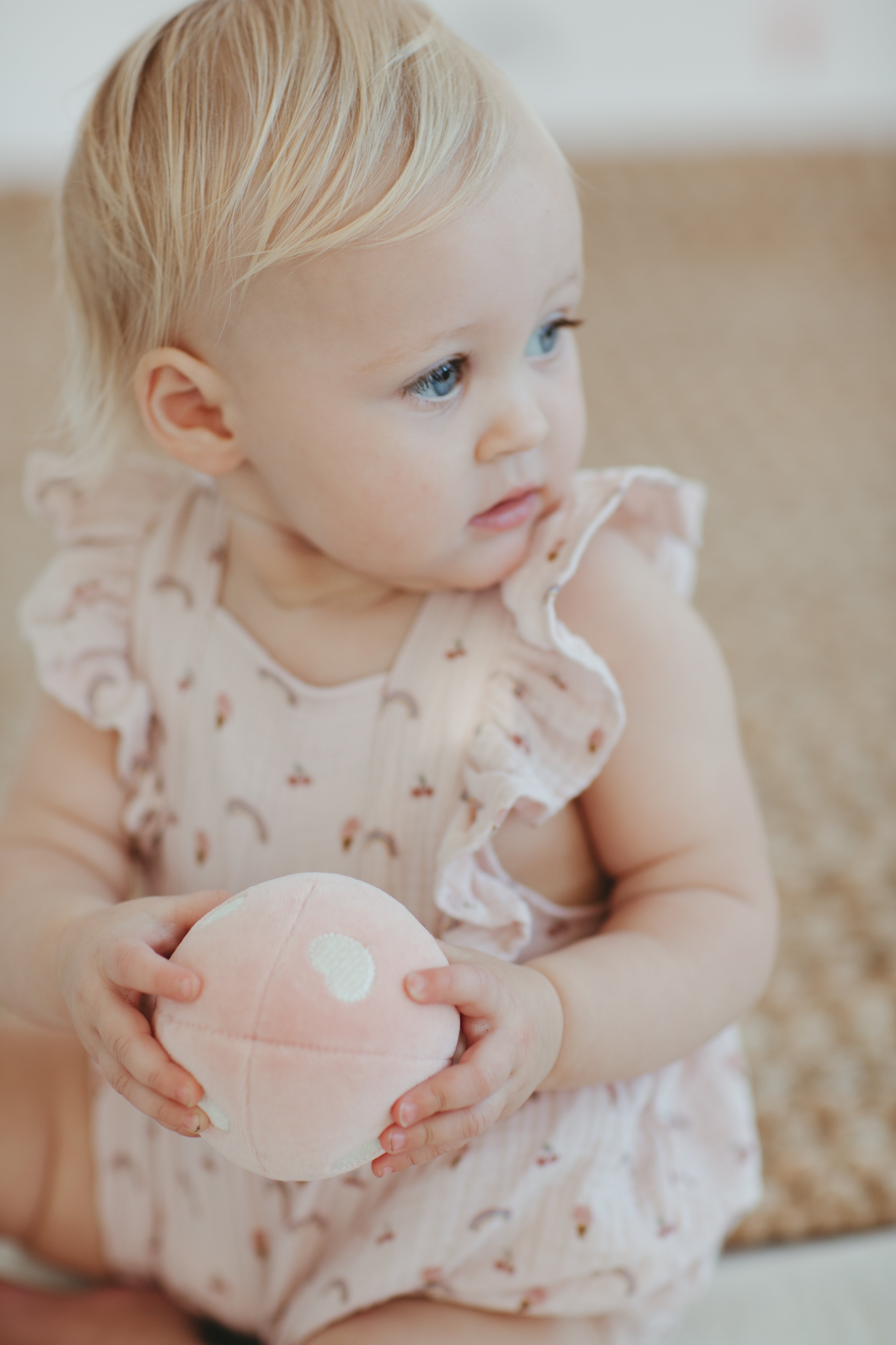 Muslin Flutter Sleeve Romper - Rainbows & Ice Cream