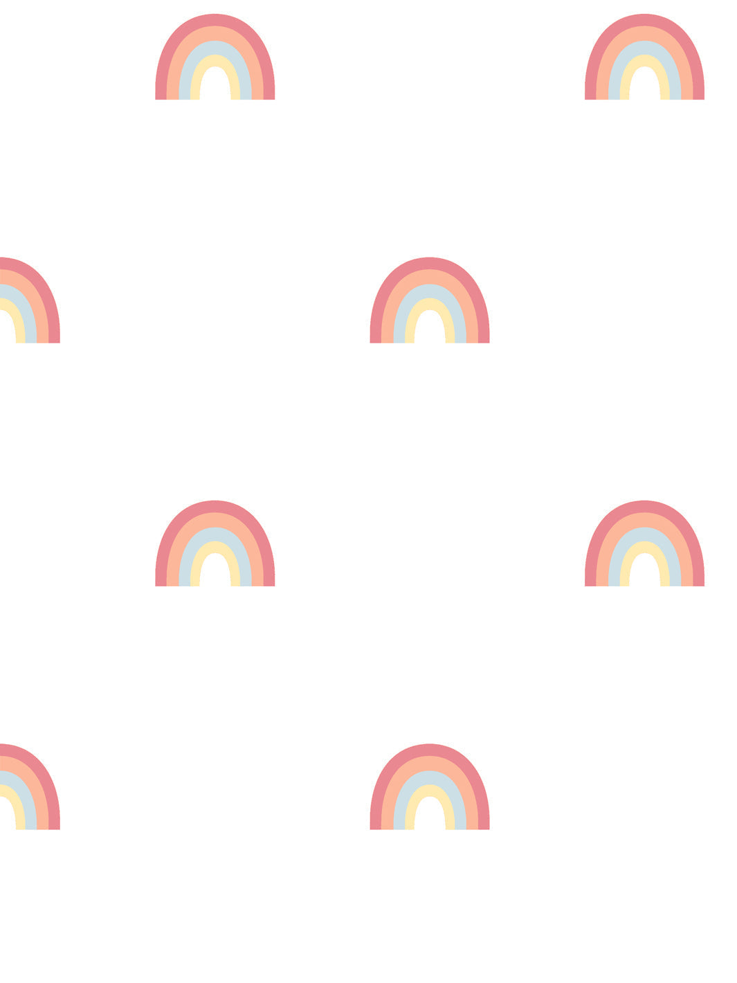 'rainbows' Wallpaper By Meri Meri - Soft Multi