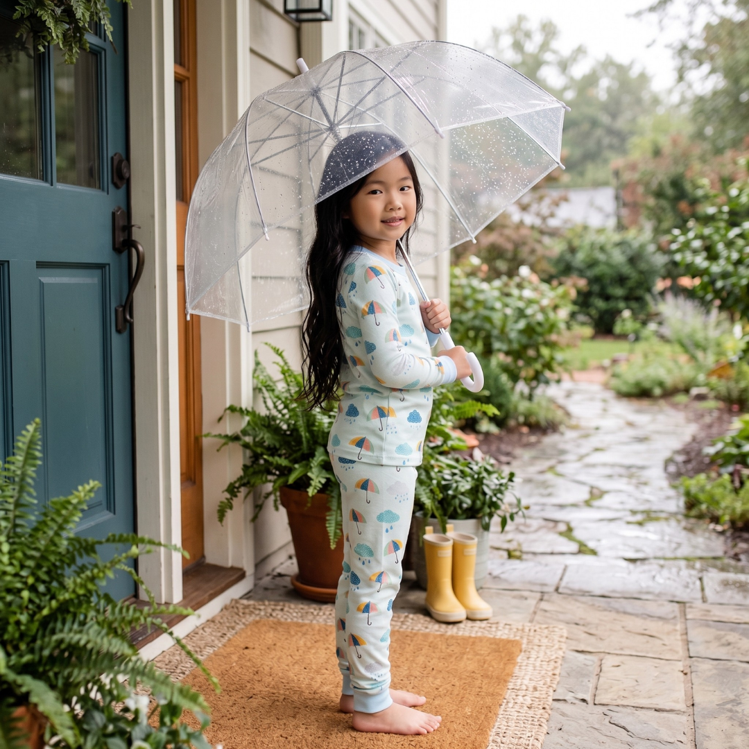 Girls' Raindrop Retreat Pajamas