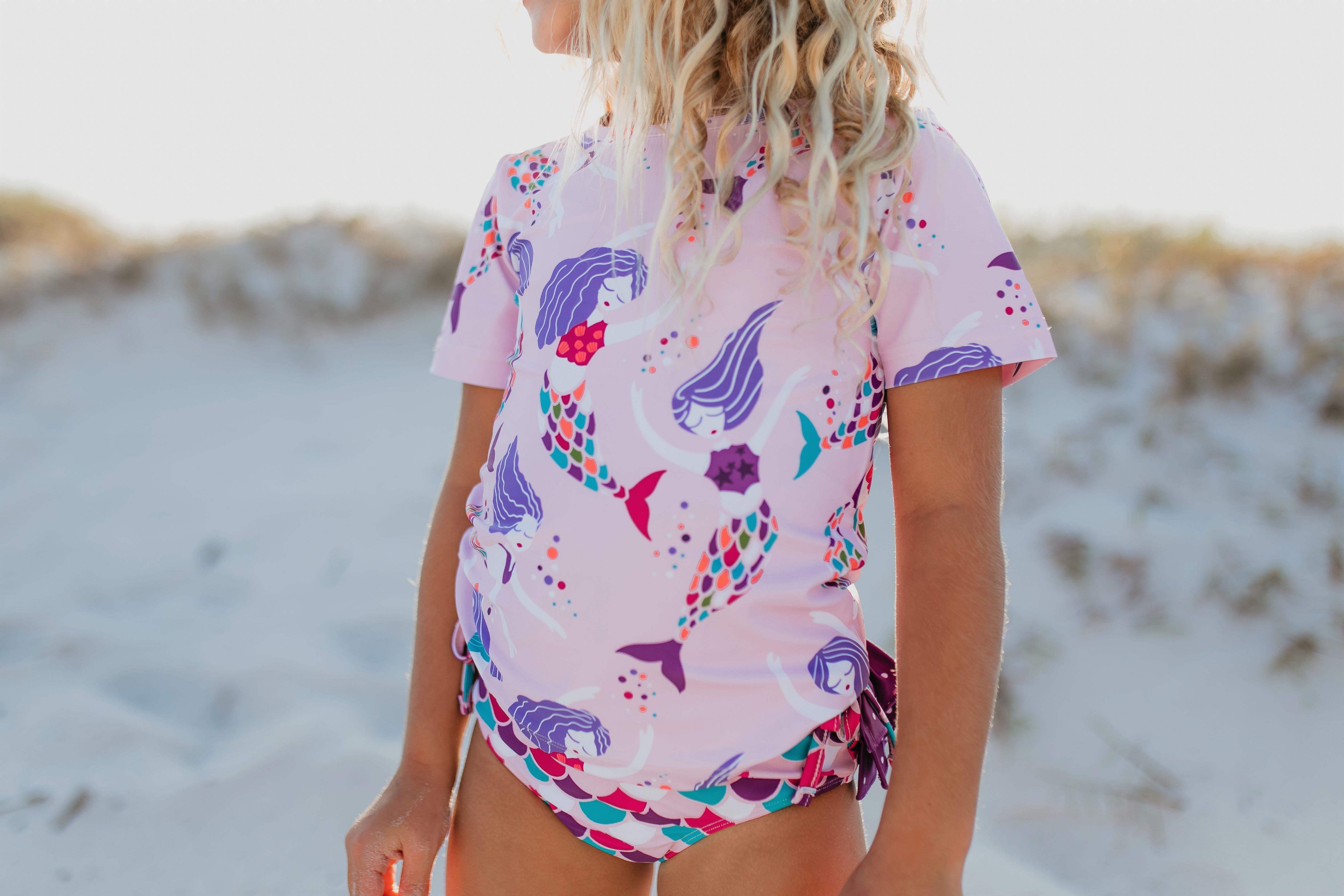Sophie Mermaid Rash Guard Swimsuit