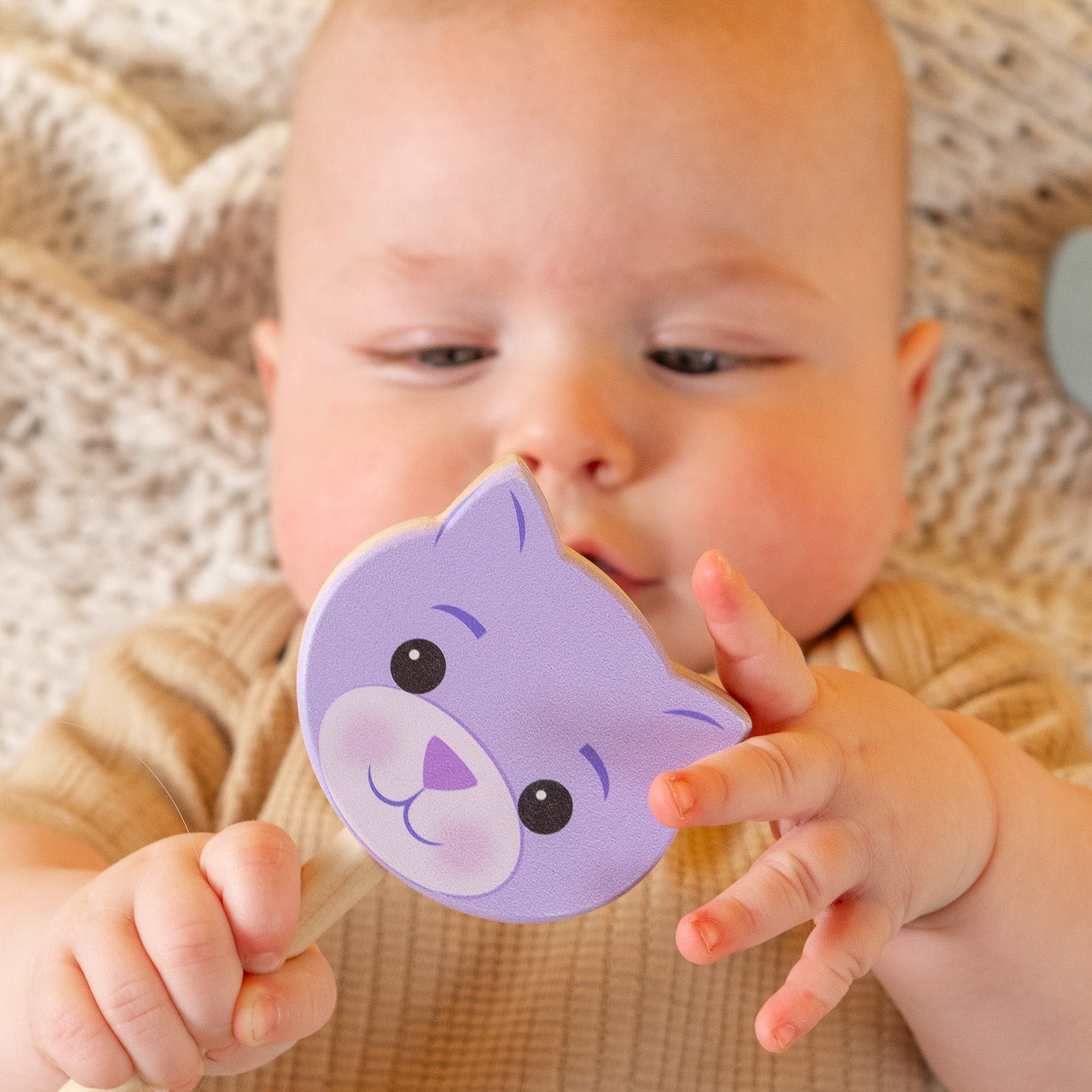 Grasp & Giggle Flower Rattle | Made In The Usa 🇺🇸