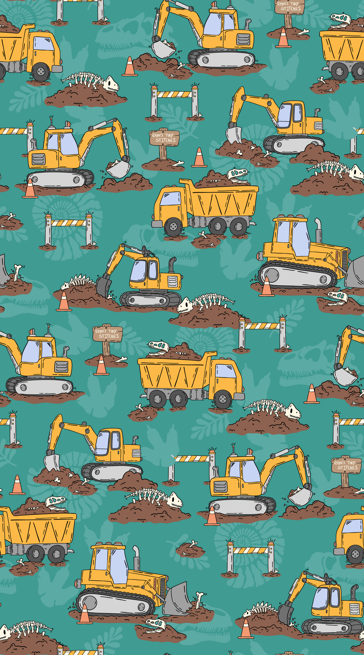 My First Fossil Adventure Reversible Bamboo Toddler Blanket