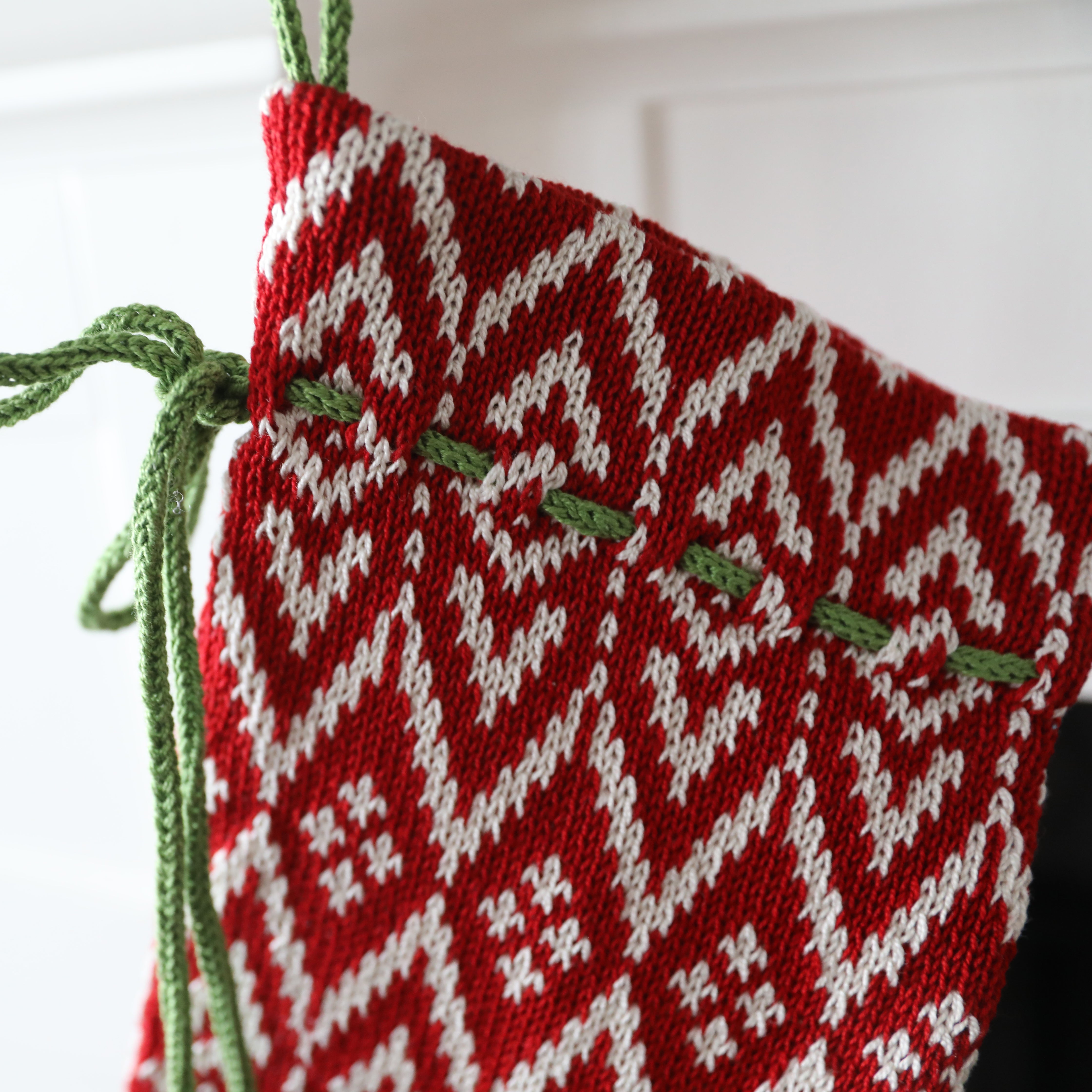 Red Patterned Stocking