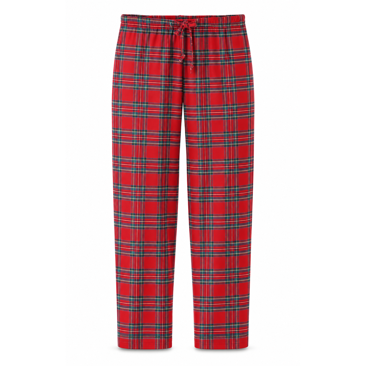 Christmas Unisex Bamboo Pajama Pants – Classic Red Tartan