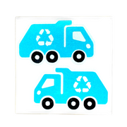Garbage Trucks Reflective Decals
