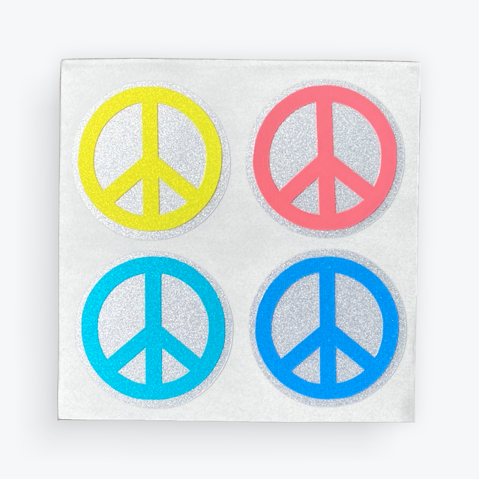 Peace Sign Reflective Decals