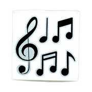 Music Notes Reflective Decals