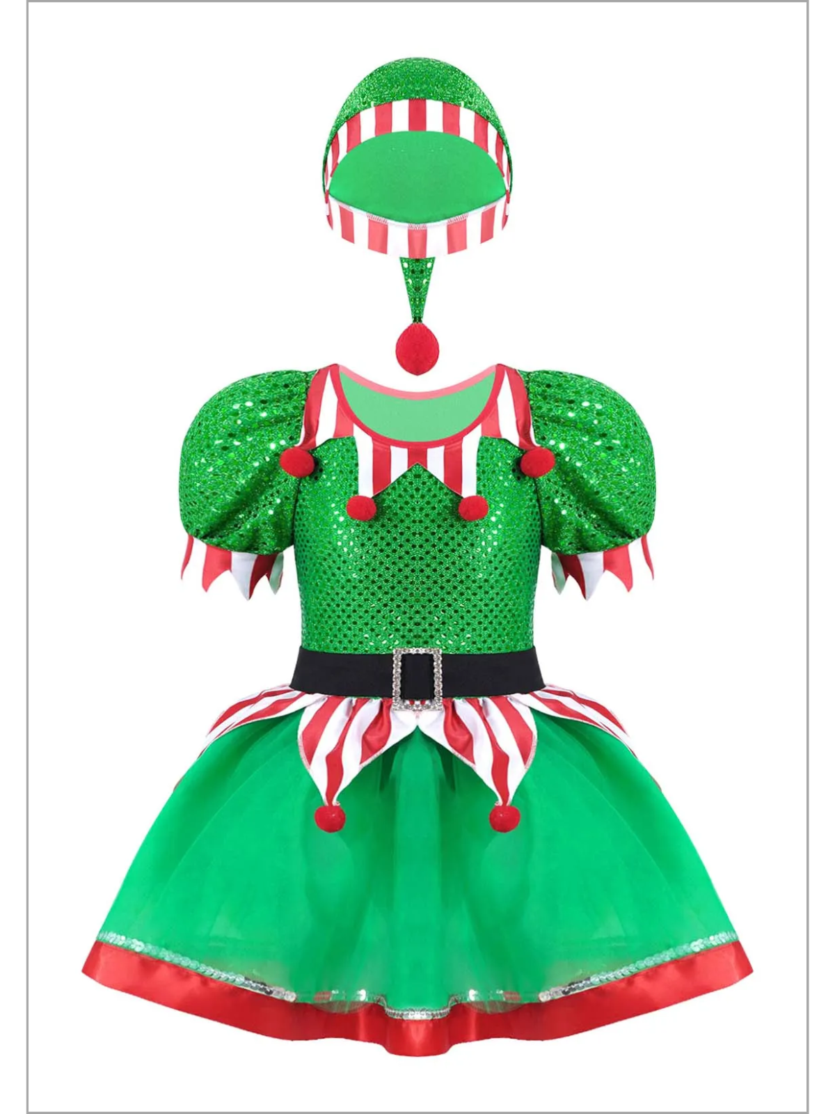 Believe In Your Elf Sparkle Tutu Dress