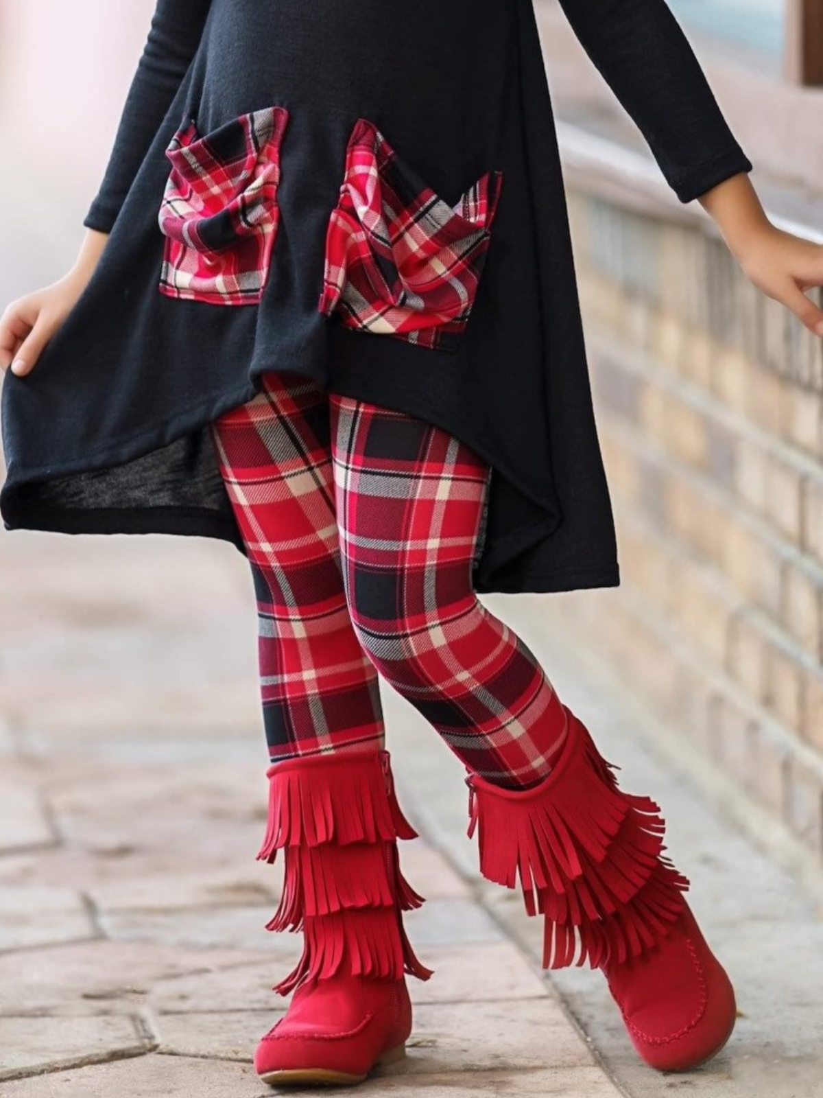 Suede Tiered Fringe Boots By Liv And Mia