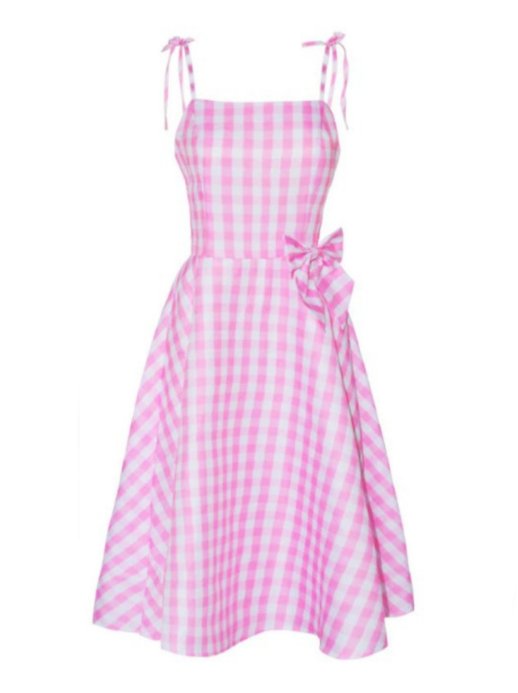 Mommy And Me Barbiecore Gingham Dress Costumes