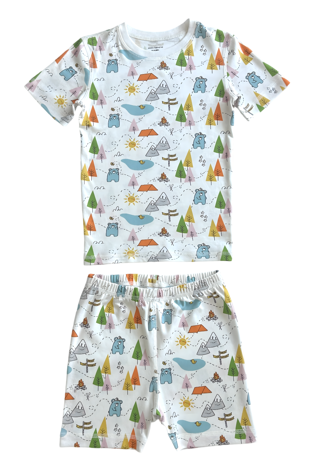 Adventure Awaits! Organic Pima Cotton Shorts Pajama Set In Support Of Parks California