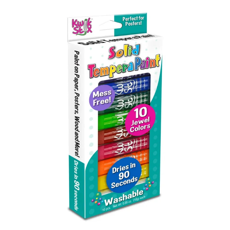 Kwik Stix Paint Sticks, Set Of 10 Jewel Tones
