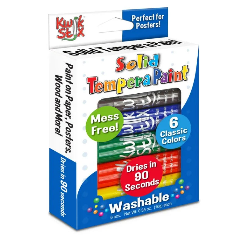 Kwik Stix Paint Sticks, Set Of 6 Classic Colors